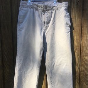 Gap Boys Husky Flat Front Khaki